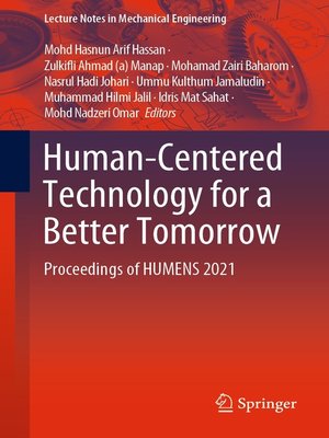 cover image of Human-Centered Technology for a Better Tomorrow